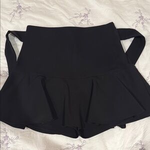 Zara Black A Line Mini Skort